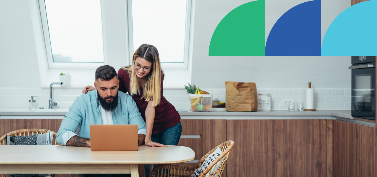 A person working on a home gas connection